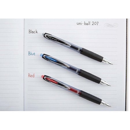 Uni-Ball Gel Pens, Retractable, Nonrefillable, 0.7mm, 12/DZ, RD Ink PK UBC33952